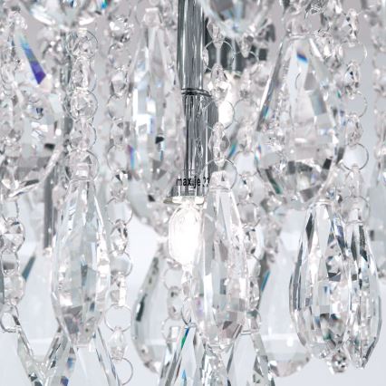 Κρυστάλλινο φωτιστικό οροφής CELESTE 6xG9/40W/230V διάμετρος 45 cm γυαλιστερό χρώμιο