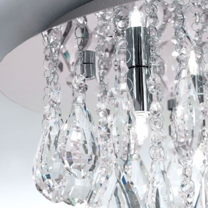 Κρυστάλλινο φωτιστικό οροφής CELESTE 6xG9/40W/230V διάμετρος 45 cm γυαλιστερό χρώμιο