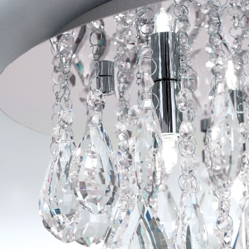 Κρυστάλλινο φωτιστικό οροφής CELESTE 6xG9/40W/230V διάμετρος 45 cm γυαλιστερό χρώμιο