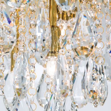 Κρυστάλλινο φωτιστικό οροφής CELESTE 6xG9/40W/230V διάμετρος 45 cm χρυσό