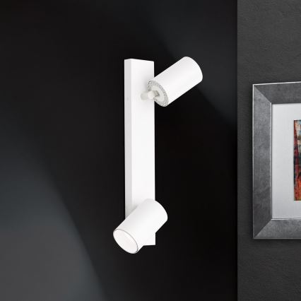 Σποτ φωτιστικό SEAN 2xGU10/13W/230V λευκό