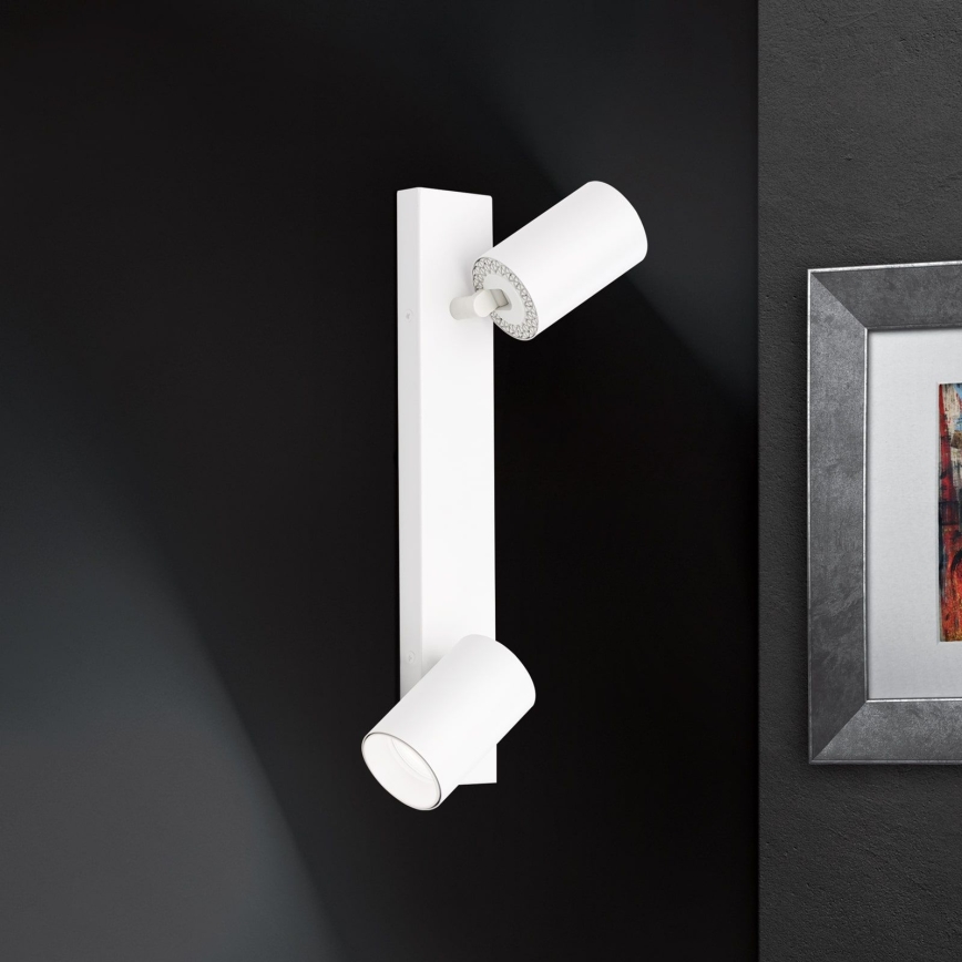 Σποτ φωτιστικό SEAN 2xGU10/13W/230V λευκό