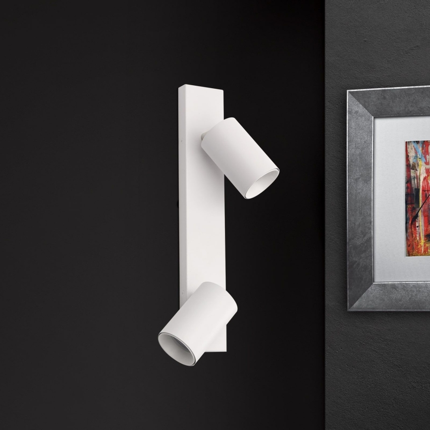 Σποτ φωτιστικό SEAN 2xGU10/13W/230V λευκό