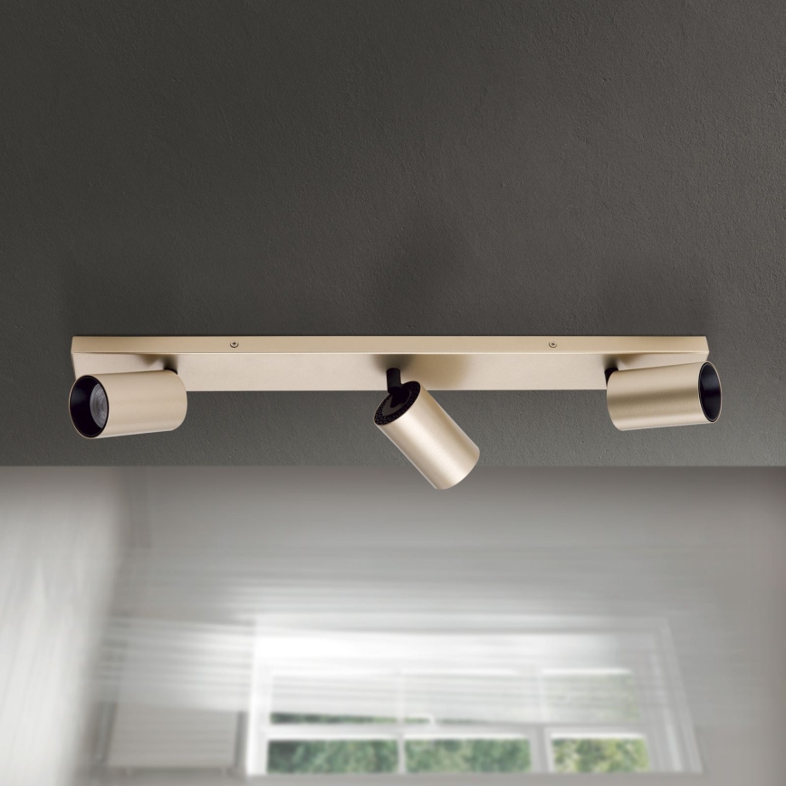 Φωτιστικό σποτ SEAN 3xGU10/13W/230V χρυσό