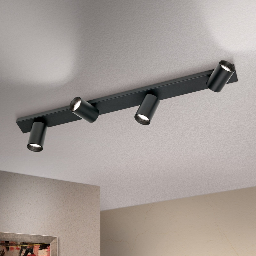Orion - Φωτιστικό σποτ SEAN 4xGU10/13W/230V μαύρο