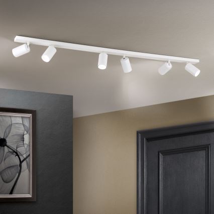 Φωτιστικό σποτ SEAN 6xGU10/13W/230V λευκό