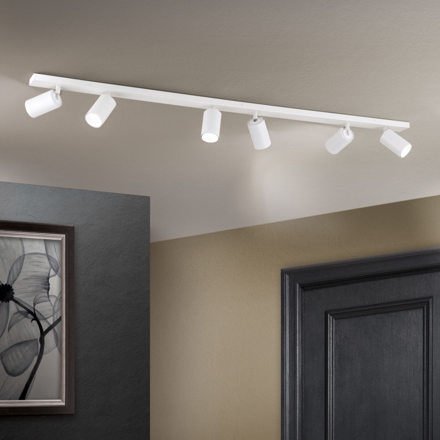 Φωτιστικό σποτ SEAN 6xGU10/13W/230V λευκό