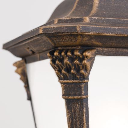 Εξωτερικό φωτιστικό AIKO 1xE27/60W/230V 115 cm IP23 μπρονζέ/πατίνα