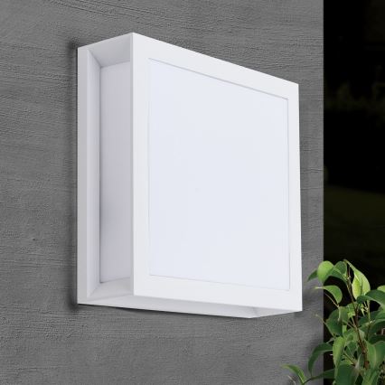 Εξωτερικό φωτιστικό HENRY 2xE27/15W/230V 26x26 cm IP44 λευκό