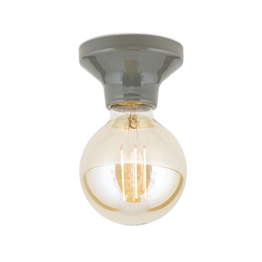 Φωτιστικό οροφής FROST 1xE27/60W/230V γκρι