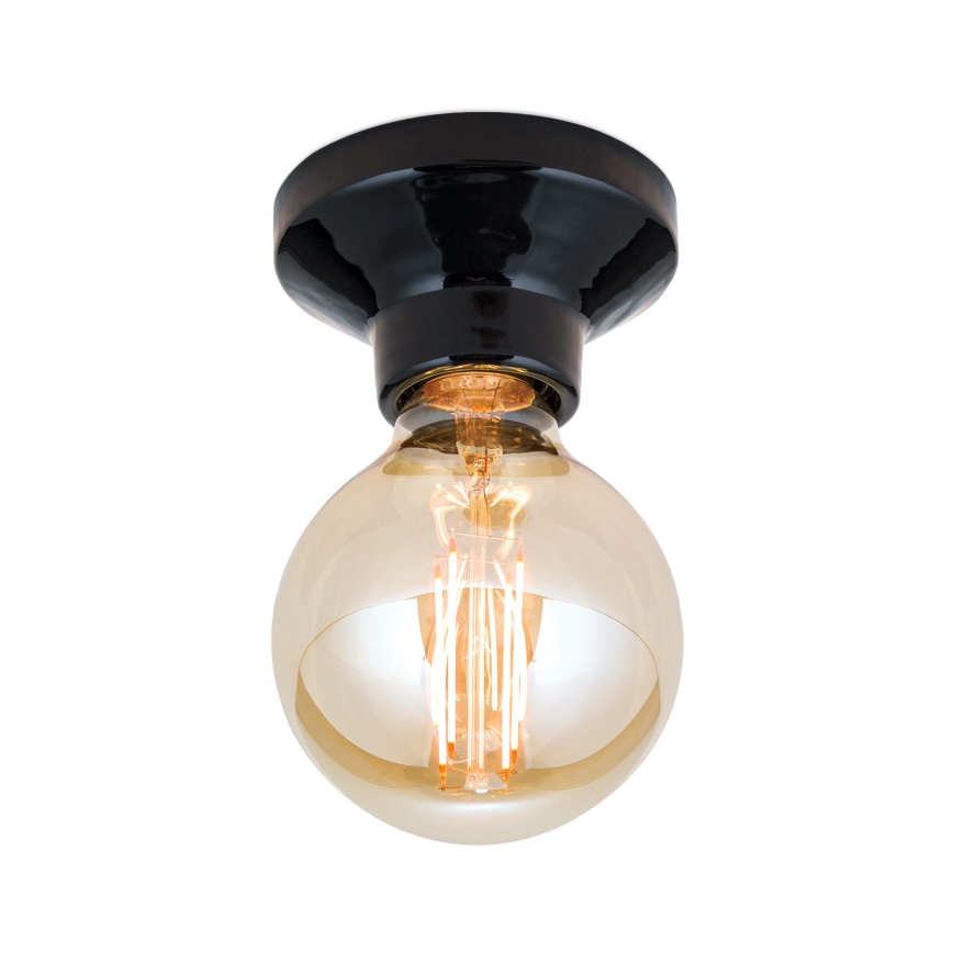 Φωτιστικό οροφής FROST 1xE27/60W/230V μαύρο