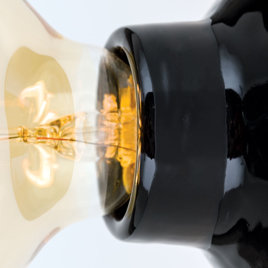 Φωτιστικό οροφής FROST 1xE27/60W/230V μαύρο