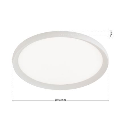 LED φωτιστικό οροφής KANT LED/30W/230V 2700/3000/4000K Ø 40 cm λευκό