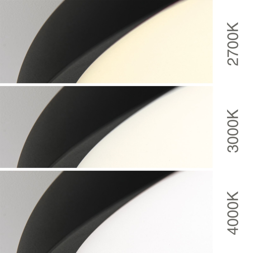 LED φωτιστικό οροφής KANT, 66W/230V, 2700/3200/4000K, διάμετρος 80 cm, μαύρο