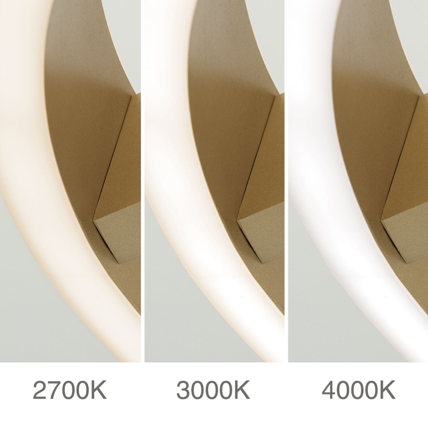 LED φωτιστικό οροφής KOLK LED/40W/230V 2700/3000/4000K διάμ. 40 cm χρυσό