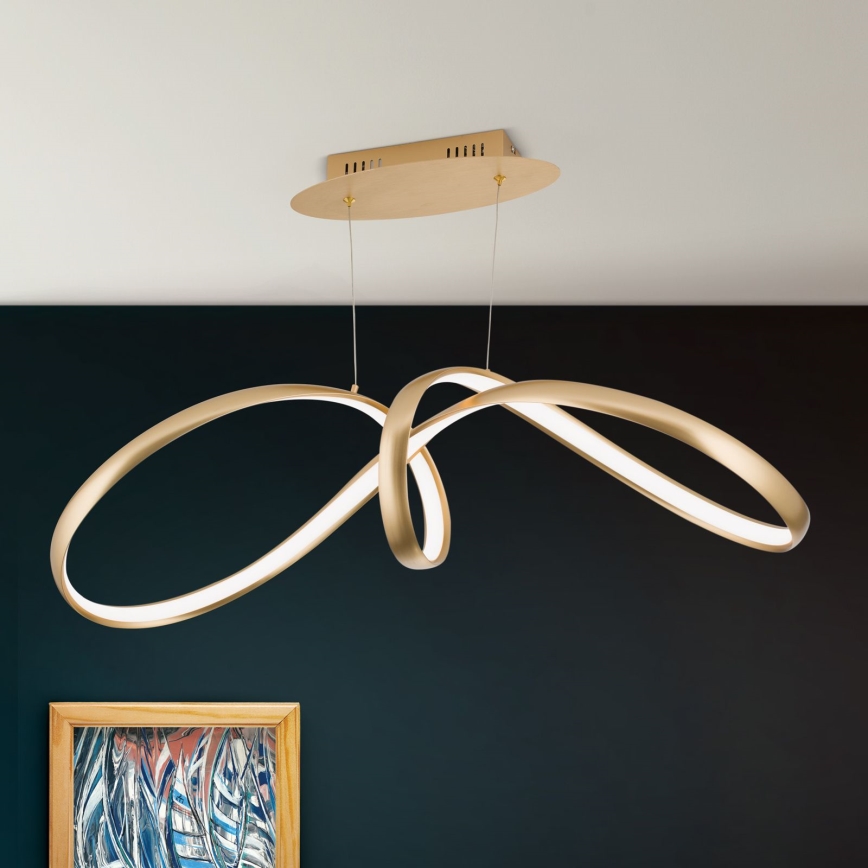 Led Dimmable κρεμαστό φωτιστικό οροφής CIRCUS LED/36W/230V χρυσό