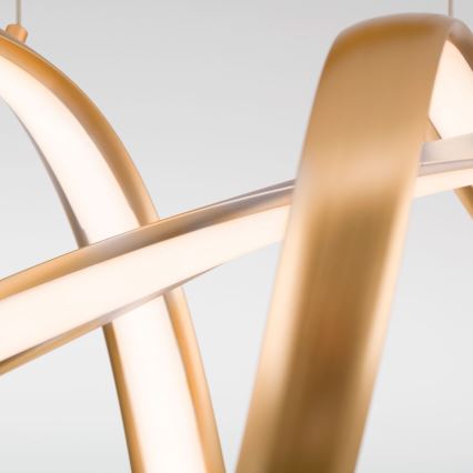 Led Dimmable κρεμαστό φωτιστικό οροφής CIRCUS LED/36W/230V χρυσό