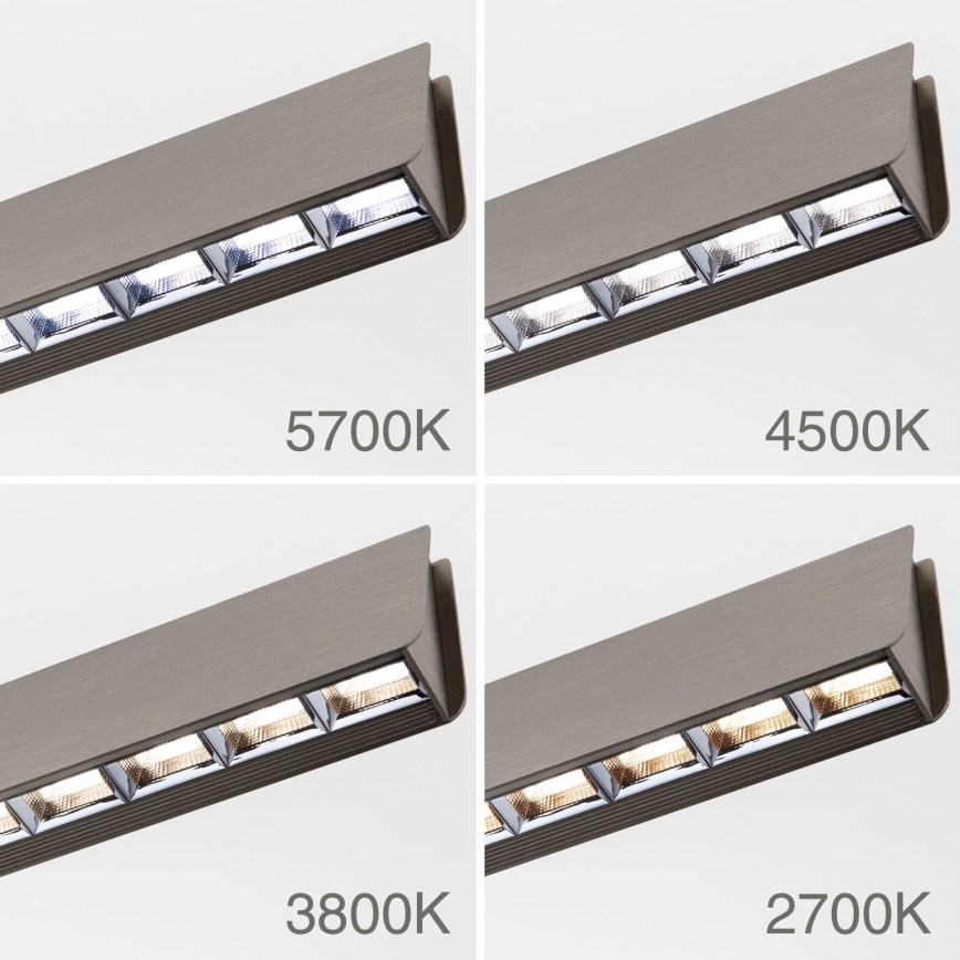 Led Dimmable κρεμαστό φωτιστικό οροφής TARA LED/44W/230V 2700/3800/4500/5700K ματ χρώμιο