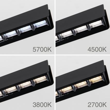 Led Dimmable κρεμαστό φωτιστικό οροφής TARA LED/44W/230V 2700/3800/4500/5700K μαύρο