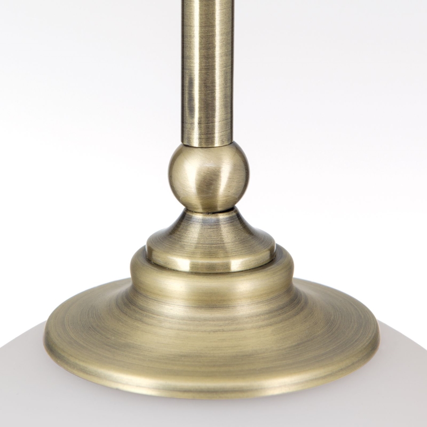Κρεμαστό φωτιστικό οροφής OLD LAMP 1xE27/40W/230V λευκό/ορείχαλκος