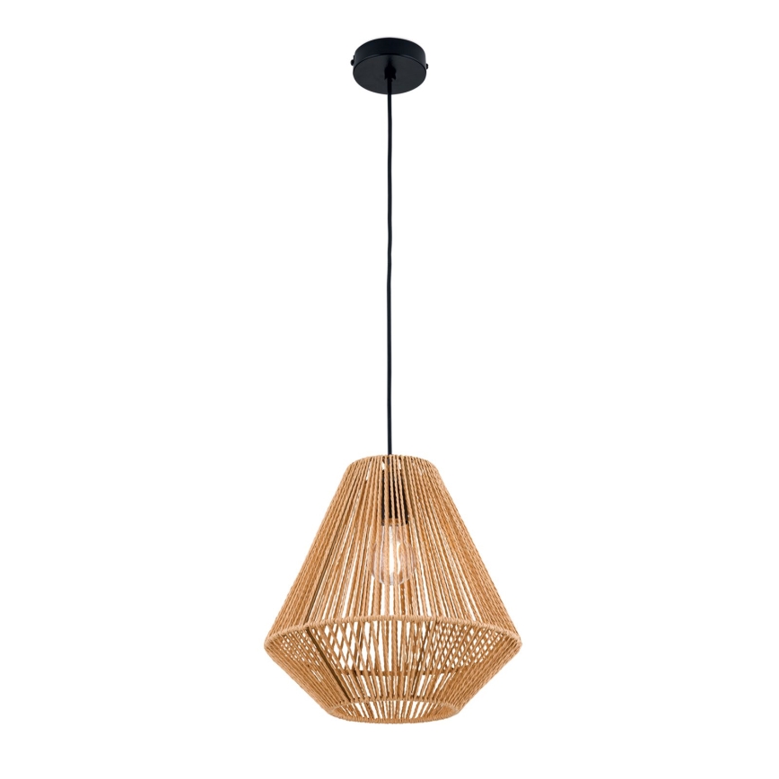 Κρεμαστό φωτιστικό οροφής JUNGLE 1xE27/40W/230V διάμετρος 31 cm hemp