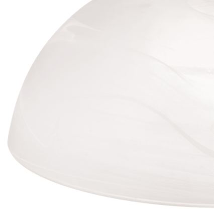 Κρεμαστό φωτιστικό με αλυσίδα RULA 1xE27/40W/230V διάμ. 35 cm λευκό/μπρονζέ