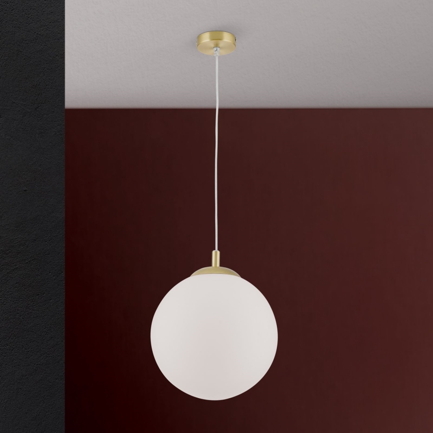 Κρεμαστό φωτιστικό με καλώδιο MADIS 1xE27/60W/230V χρυσό