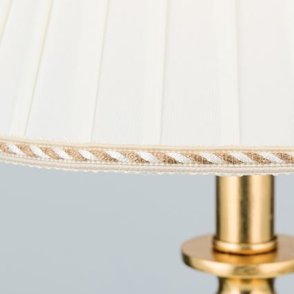 Eπιτραπέζιο φωτιστικό FONSA 1xE27/60W/230V 61 cm λευκό/χρυσό