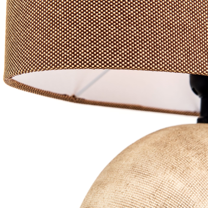 Eπιτραπέζιο φωτιστικό ETHNO 1xE27/60W/230V ceramics καφέ/μπεζ