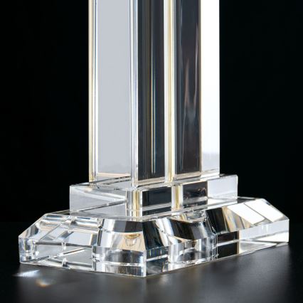 Επιτραπέζια κρυστάλλινη λάμπα VERONIQUE 1xE27/60W/230V κρεμ/διαφανής