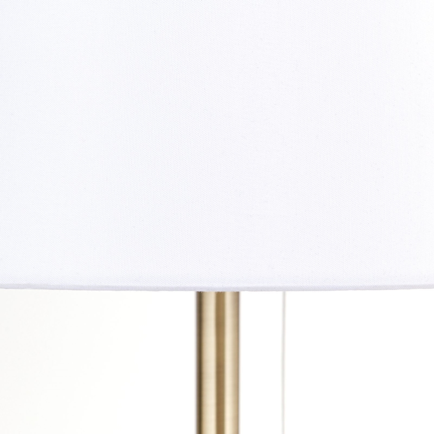 Eπιτραπέζιο φωτιστικό with USB port LUDWIG 1xE27/40W/230V 50 cm λευκό/χρυσό