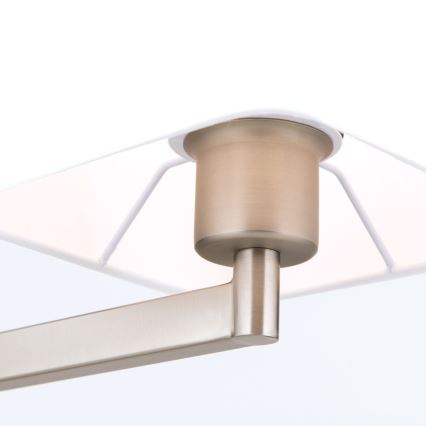 Eπιτραπέζιο φωτιστικό CARLTON 1xE27/40W/230V λευκό/ματ χρώμιο