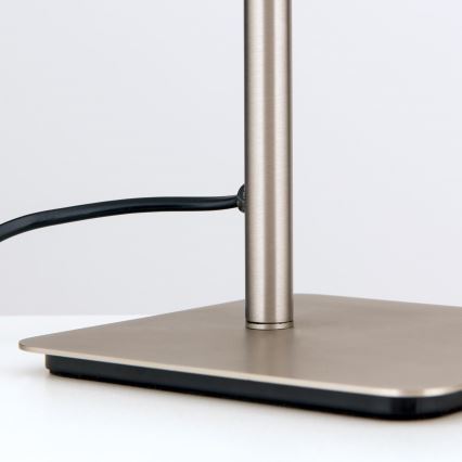 Eπιτραπέζιο φωτιστικό CARLTON 1xE27/40W/230V λευκό/ματ χρώμιο