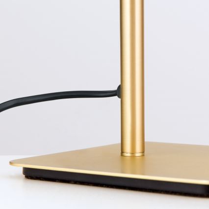 Eπιτραπέζιο φωτιστικό CARLTON 1xE27/40W/230V λευκό/χρυσό