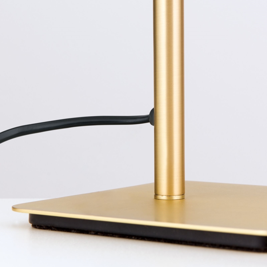 Eπιτραπέζιο φωτιστικό CARLTON 1xE27/40W/230V λευκό/χρυσό