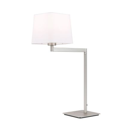 Eπιτραπέζιο φωτιστικό CARLTON 1xE27/40W/230V λευκό/ματ χρώμιο