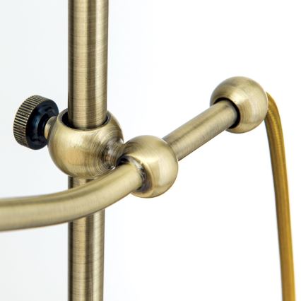 Eπιτραπέζιο φωτιστικό OLD LAMP 1xE27/40W/230V 65 cm λευκό/ορείχαλκος