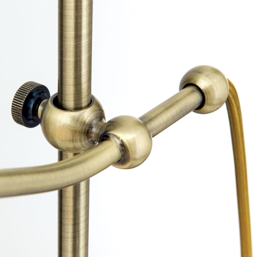 Eπιτραπέζιο φωτιστικό OLD LAMP 1xE27/40W/230V 65 cm λευκό/ορείχαλκος