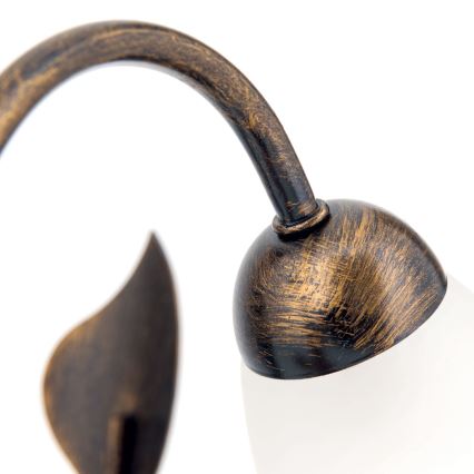 Eπιτραπέζιο φωτιστικό SISI 1xE14/40W/230V μπρονζέ/πατίνα