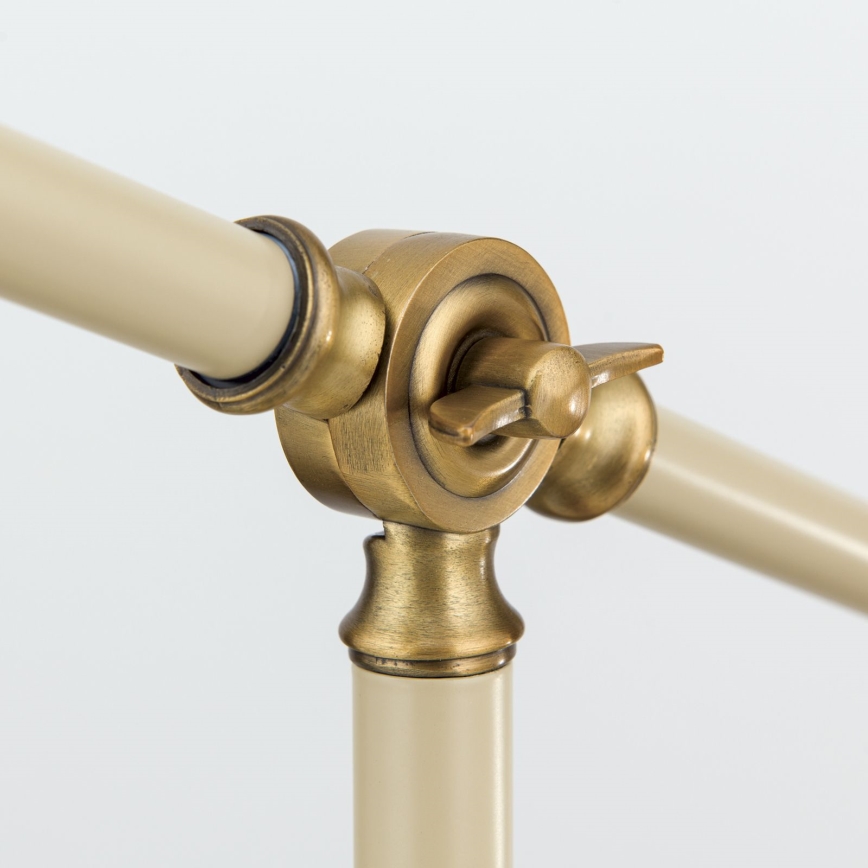 Eπιτραπέζιο φωτιστικό SCHILLER 1xE27/40W/230V κρεμ/μπρονζέ