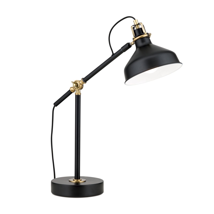 Eπιτραπέζιο φωτιστικό SCHILLER 1xE27/40W/230V μαύρο/μπρονζέ