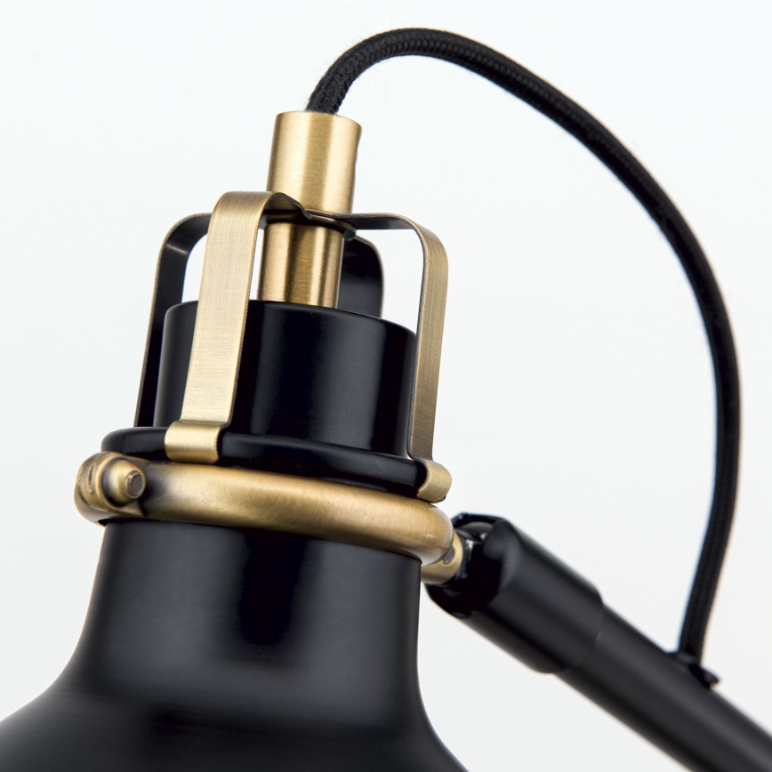 Eπιτραπέζιο φωτιστικό SCHILLER 1xE27/40W/230V μαύρο/μπρονζέ