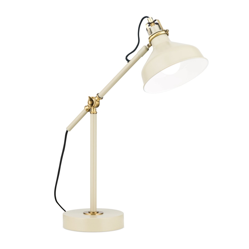 Eπιτραπέζιο φωτιστικό SCHILLER 1xE27/40W/230V κρεμ/μπρονζέ