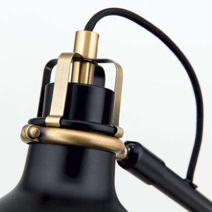 Eπιτραπέζιο φωτιστικό SCHILLER 1xE27/40W/230V μαύρο/μπρονζέ
