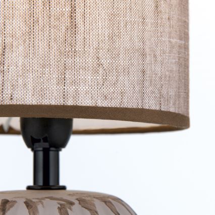 Eπιτραπέζιο φωτιστικό PINIA 1xE14/25W/230V ceramics μπεζ/γκρι