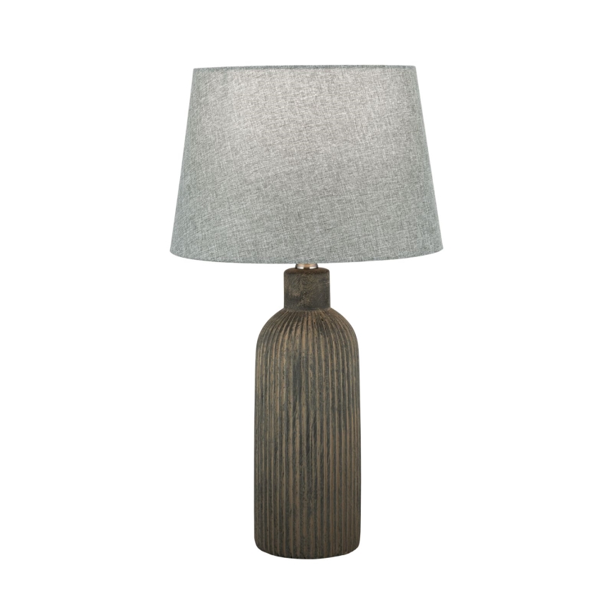 Eπιτραπέζιο φωτιστικό ORCHID 1xE27/40W/230V ceramics καφέ/γκρι