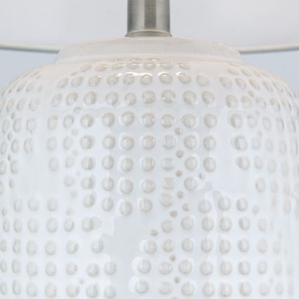 Eπιτραπέζιο φωτιστικό CORAL 1xE27/40W/230V ceramics/λευκό