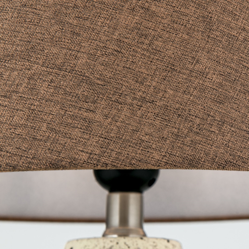 Eπιτραπέζιο φωτιστικό MASAI 1xE27/40W/230V ceramics καφέ/μπεζ