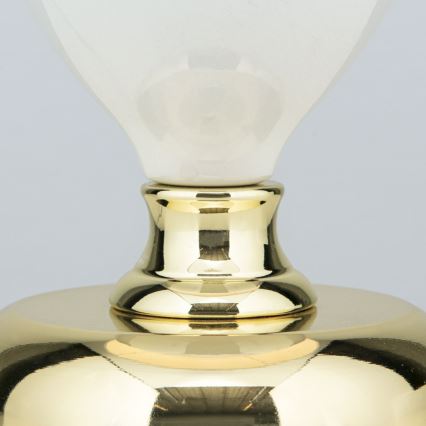 Eπιτραπέζιο φωτιστικό OVUM 1xE27/40W/230V 48 cm ceramics λευκό/χρυσό
