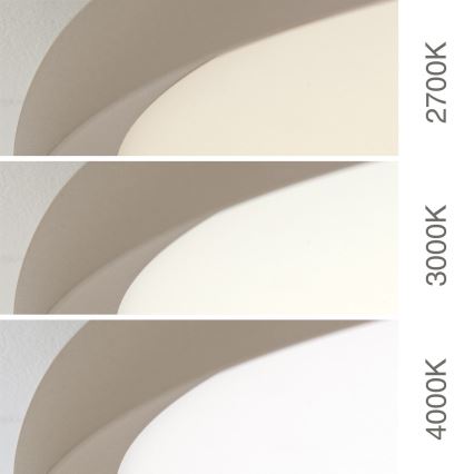 LED Φωτιστικό οροφής KANT LED/30W/230V 2700/3000/4000K Ø 40 cm μπεζ